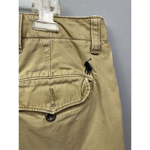 Polo Ralph Lauren‎ Shorts Men 34 Bermuda Cotton Relaxed Khaki Y2K Neutral * - Picture 8 of 9